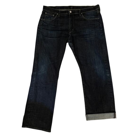 Citizens of Humanity 42 x 33 Jeans | Perfect Straight, Dark Wash, Made in USA - Picture 1 of 14